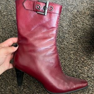 Red Leather Booties ❤️‍🔥